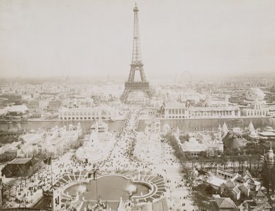 Panorama des Jardins du Trocadéro et du Champ-de-Mars, Paris, vers 1900 - French Photographer